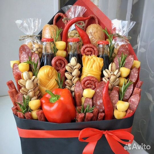 Мужские букеты съедобные