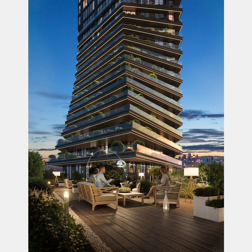 3-к. квартира, 94,6 м², 52/55 эт.