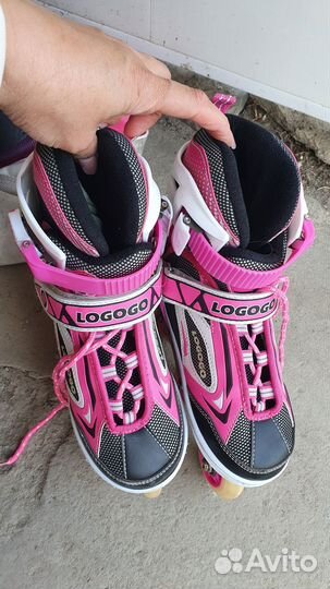 Ролики детские с защитой 35-38 р