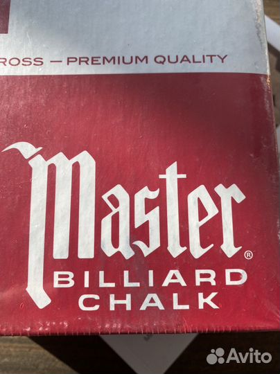 Мел для бильярда master бильярдный мел
