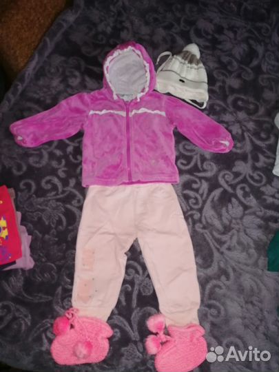 Вещи пакетом на девочку 80 86 осень