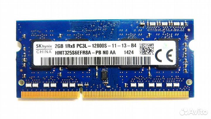 Оперативная память ddr3 2gb 1Rx8 PC3L