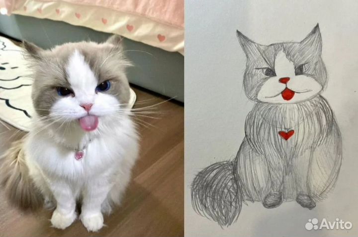 Рисунок карандашом на заказ