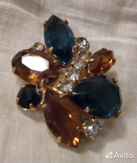 Брошь СССР винтаж чехия