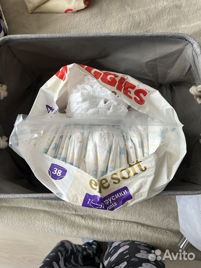 Детские подгузники трусики huggies elite soft