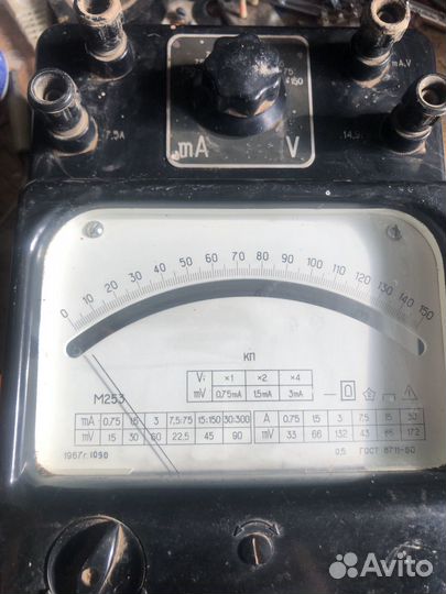 Ампервольтметр СССР многопредельный М253