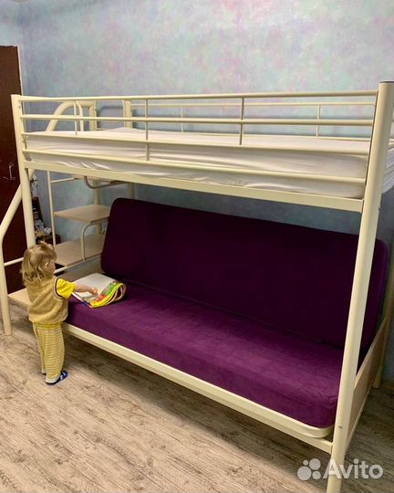 Кровать чердак с диваном Мадлен-3