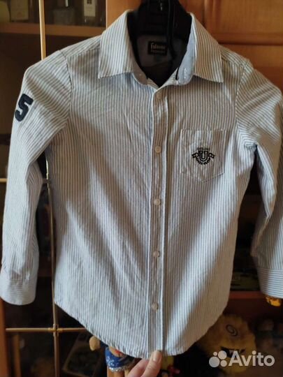 Красивая качественная, плотная рубашка на 122 р