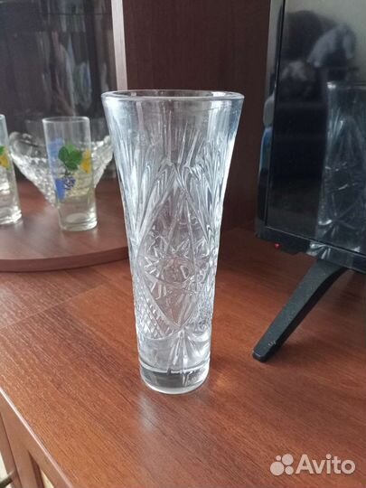 Ваза хрустальная