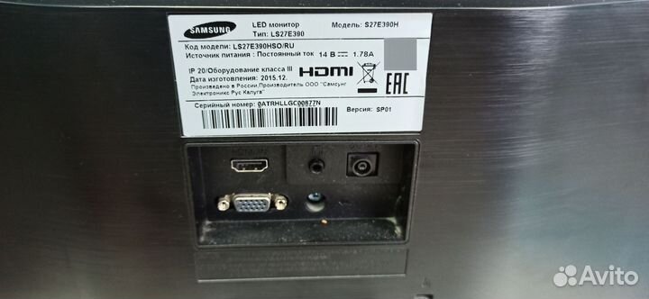 Монитор samsung 27
