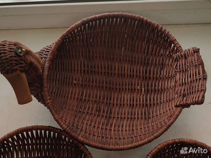 Плетеные корзинки -уточки