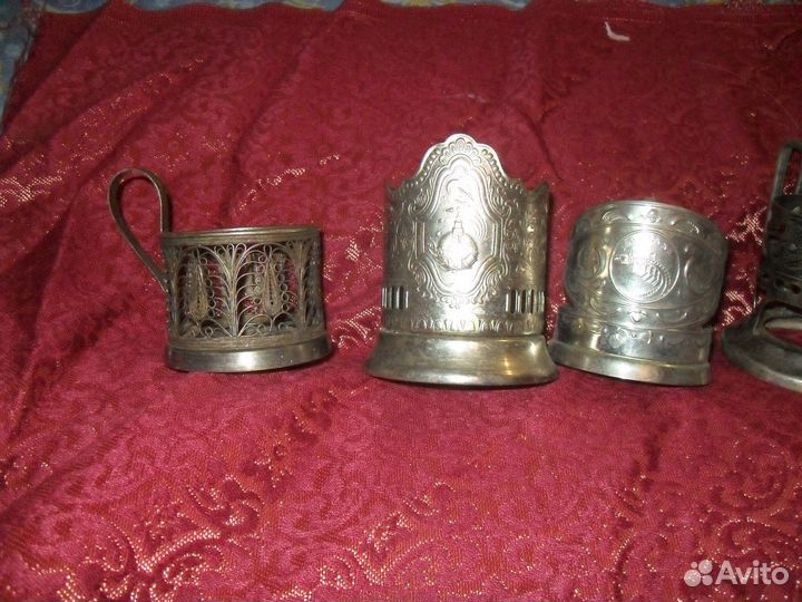 Мельхиоровые подстаканники