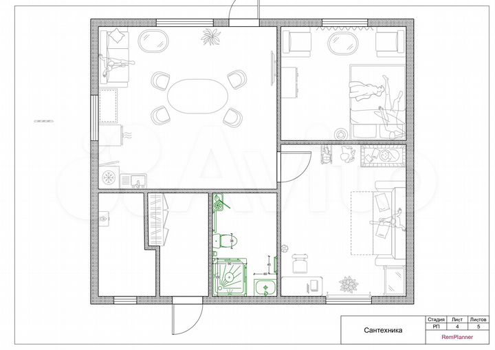 Дом 64 м² на участке 6,2 сот.