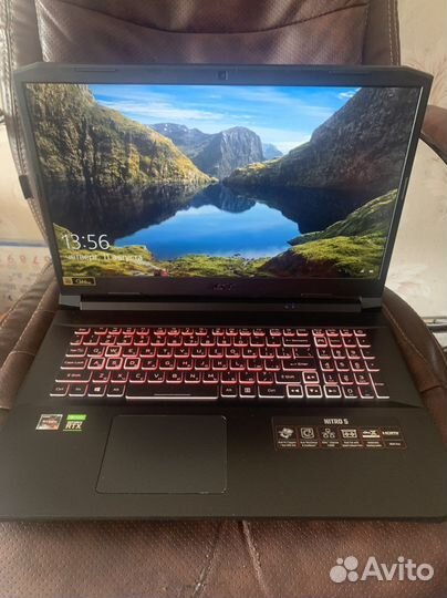Acer nitro 5 17.3/rtx 3060/R5 5600h/8G/512/ssd