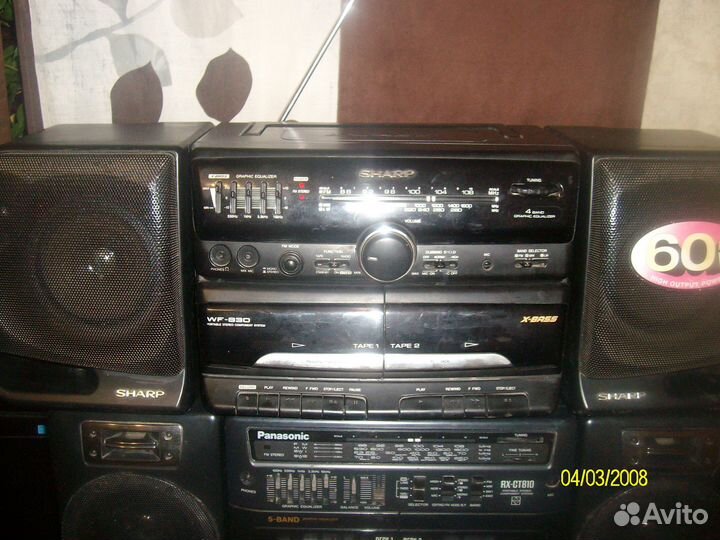 Кассетный магнитофон sharp WF-930