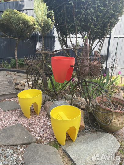 Горшки для сада пластиковые