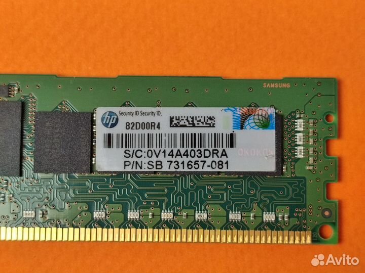 DDR3 ECC REG samsung 8GB 1866 MHz 1Rx4 Server