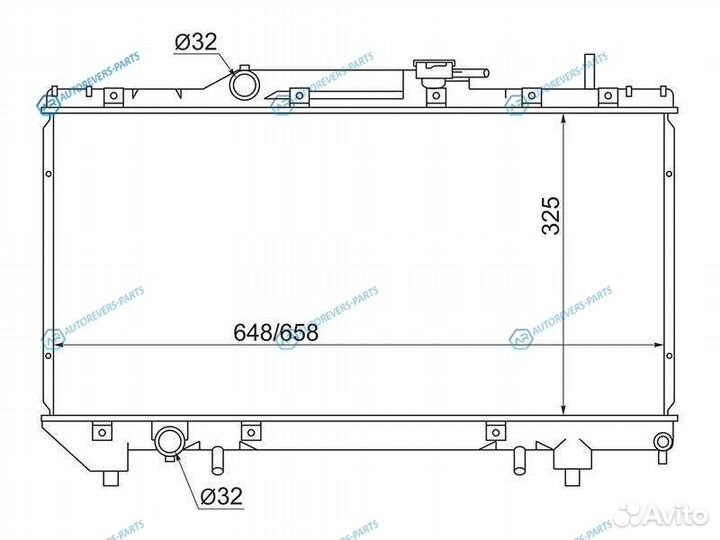 TY0002-AT190 Радиатор toyota coronacarinacaldina A