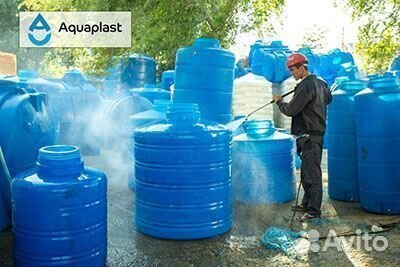 Емкость пластиковая 1 м3 для сыпучих продуктов (ве