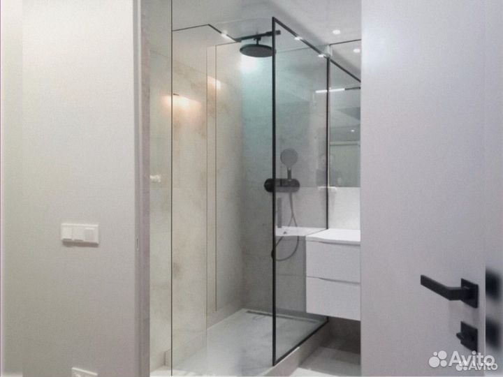 Стеклянная душевая кабина / Стеклянная перегородка