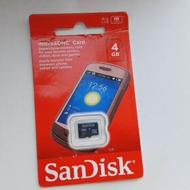 Карта памяти MicroSD 4 gb