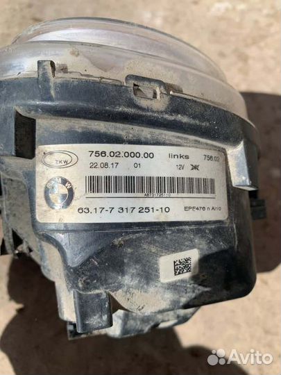 Противотуманная фара передняя левая Bmw X6 F16