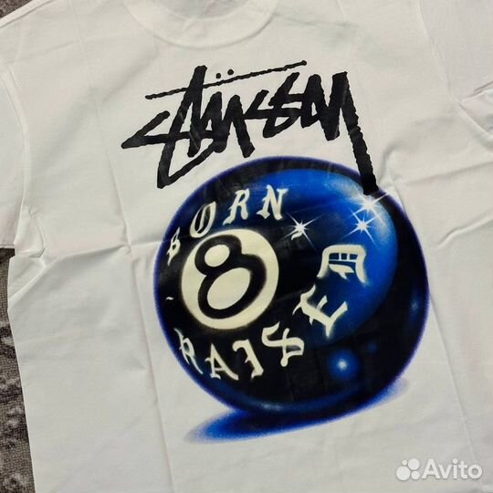 Футболка Stussy 8ball Born x Raised Tee оригинал