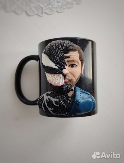 Кружка с декором ручной работы