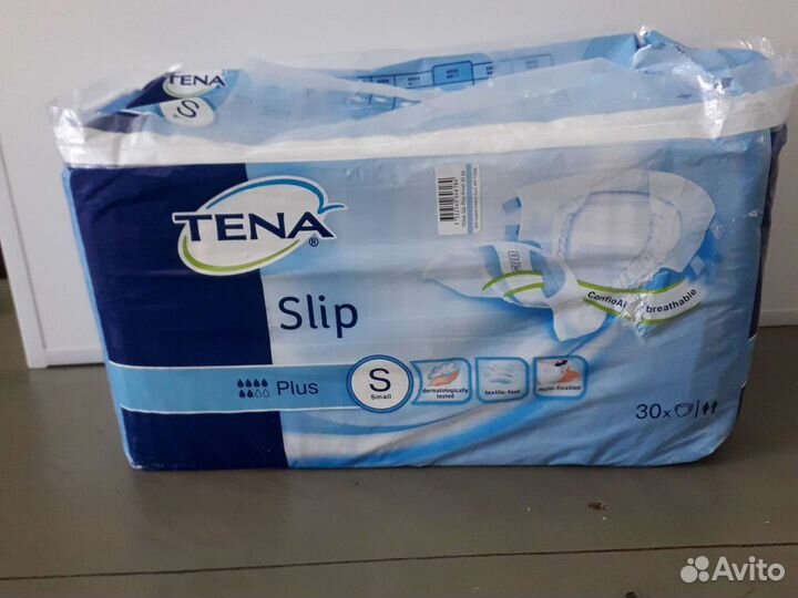 Памперсы для взрослых tena slip plus размер S