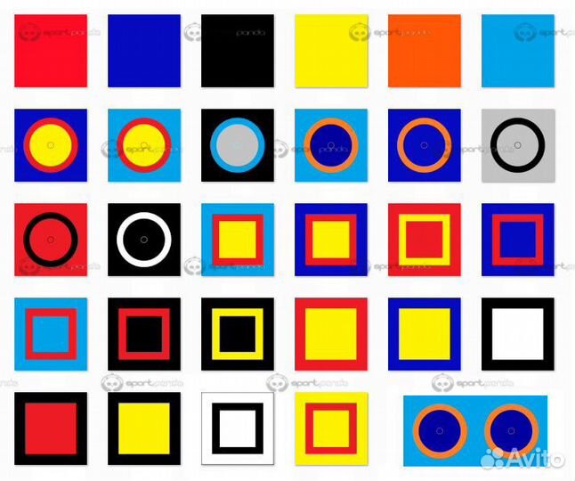 Борцовский ковер SportPanda 6х6 метров