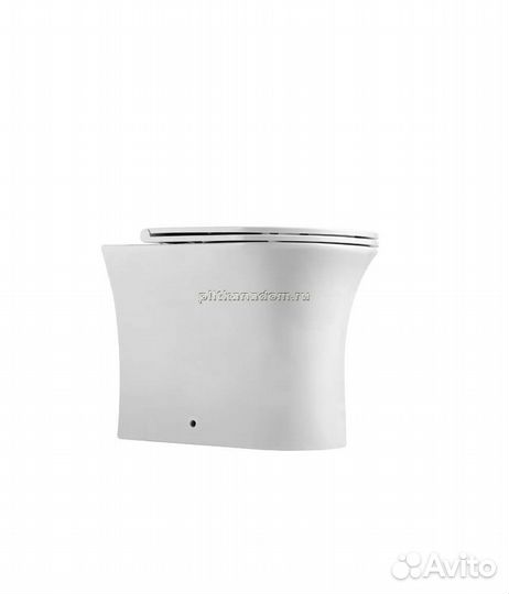 Унитаз пристенный Agger AT01200 безободковый, сиденье с микролифтом