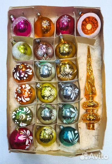 Елочные игрушки СССР с фосфором