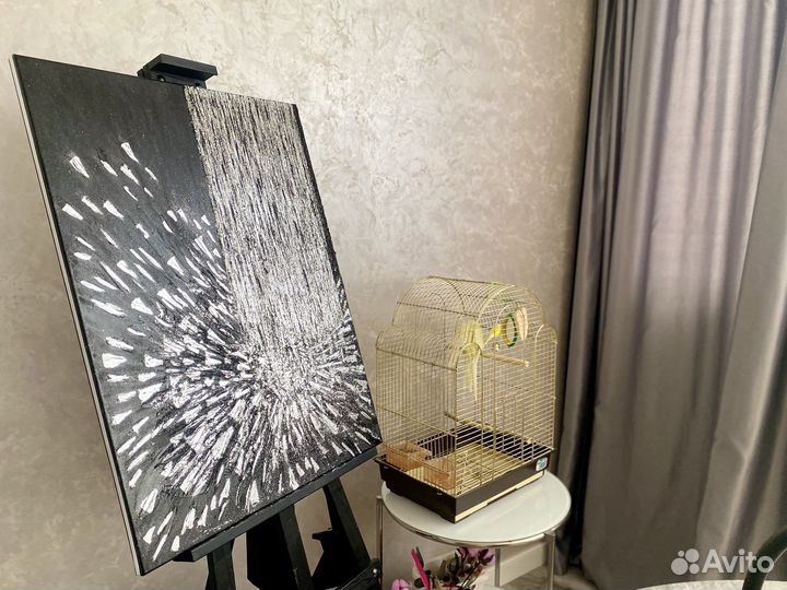 Картина интерьерная рельеф холст ручная работа