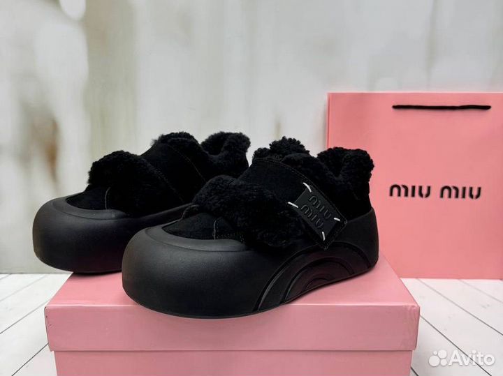 Кеды зимние женские miu натуральные (36-40)