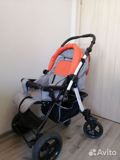 Коляска прогулочная Babyton Pillo OX Grey-Orange