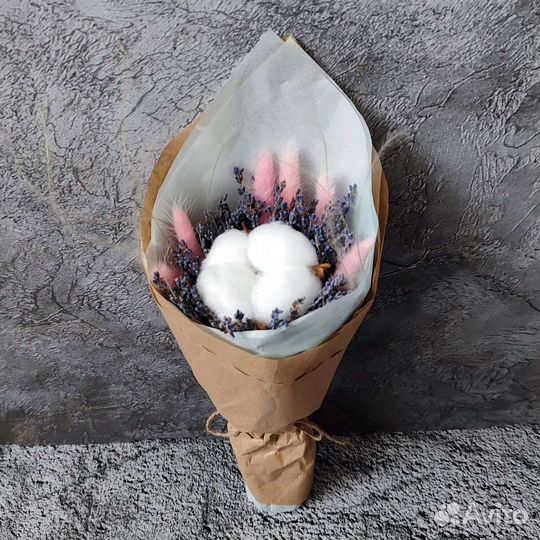 Букеты и композиции из сухоцветов и лаванды