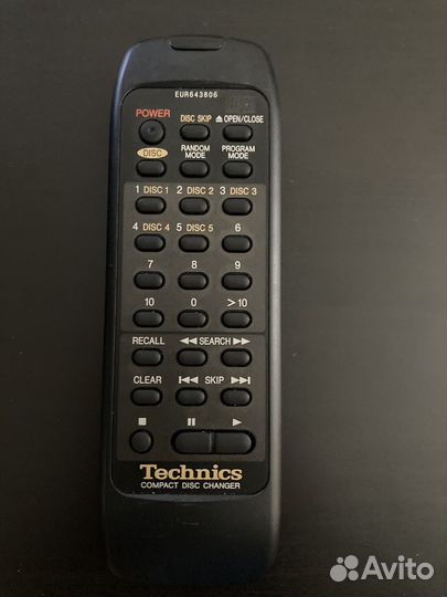 Пульт ду technics eur643806