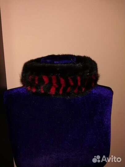 Повязка на голову из меха норки