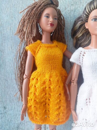 Вязаная одежда для барби