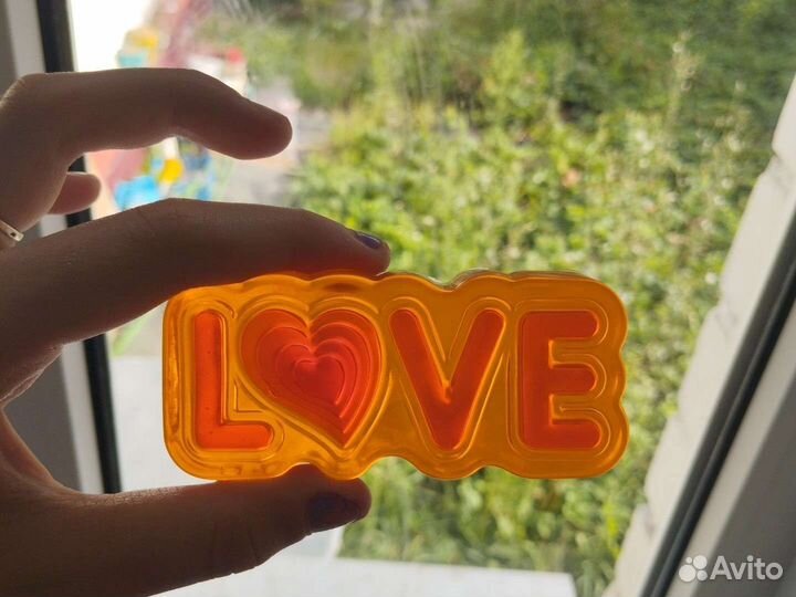 Мыло ручной работы love