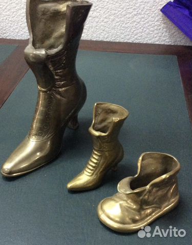 Сапожки бронзовые