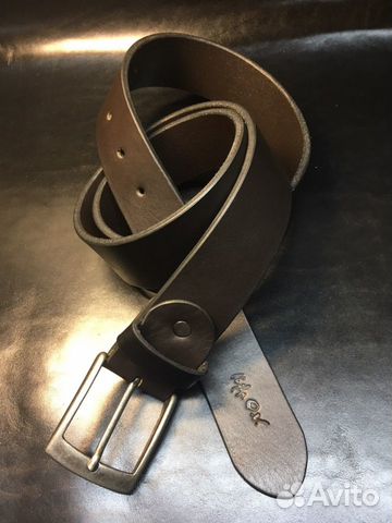 Ремень мужской, из кожи буйвола италия
