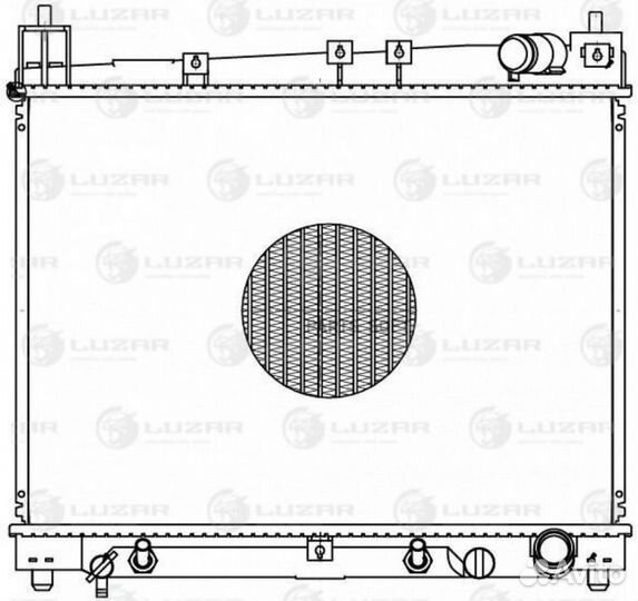 Радиатор охлаждения двигателя Toyota Vitz (99) /Fu