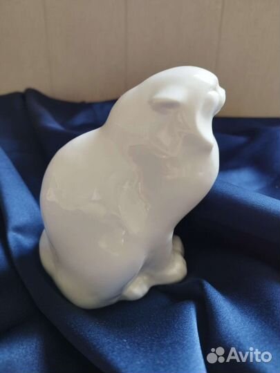 Дикий кот манул, фарфор. Редкий раскрас