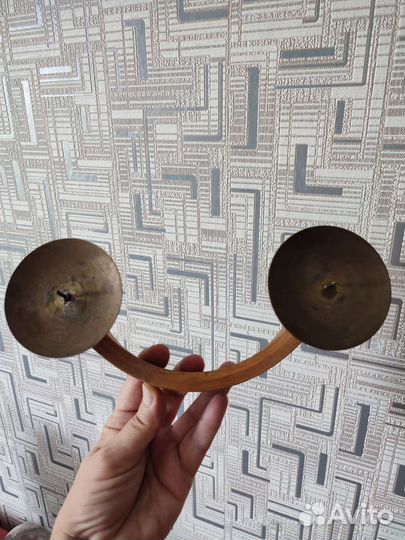 Подсвечник дерево и металл СССР