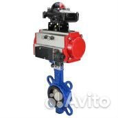 Затвор дисковый поворотный DN.ru WBV3432V-2W-Fb Ду250 Ру16, корпус - углеродистая сталь WCB, диск