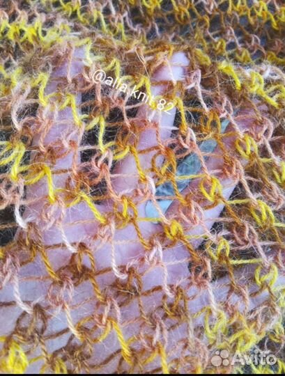 Платок шаль варежки