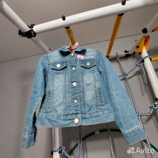 Джинсовая куртка для девочки 98