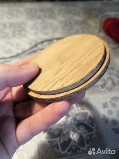 Стаканы для свечей 250 мл с дубовой крышкой