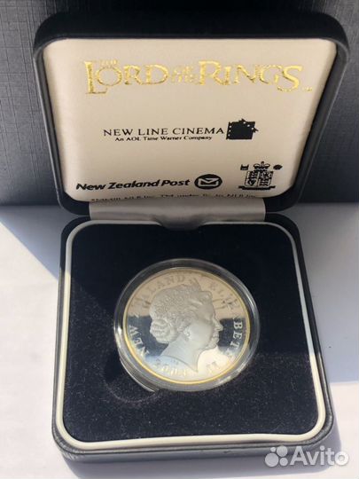 1 доллар Новая Зеландия. Серебро с позолотой. 2003